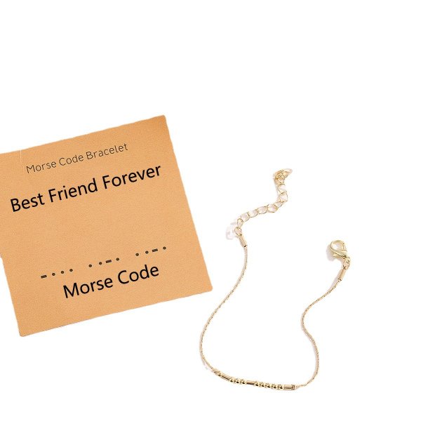 Morse Code Alphanumeric Couple Bracelet