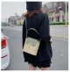 Lock Straw Woven Bag  Portable Bucket Bag  Shoulder Messenger Bag