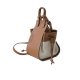 Hammock Bag Canvas Stitching Portable Bucket Bag Shoulder Messenger Bag Women